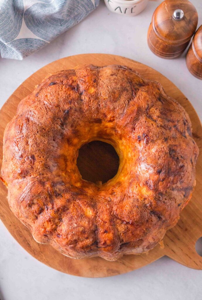 breakfast bundt cake out of the pan